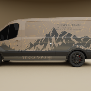 Terra Nova Sand Edition vehicle wrap design