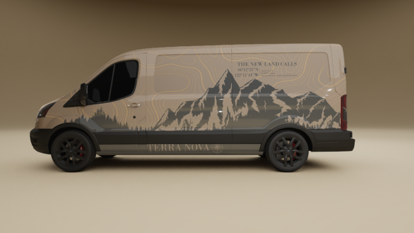 Terra Nova Sand Edition vehicle wrap design