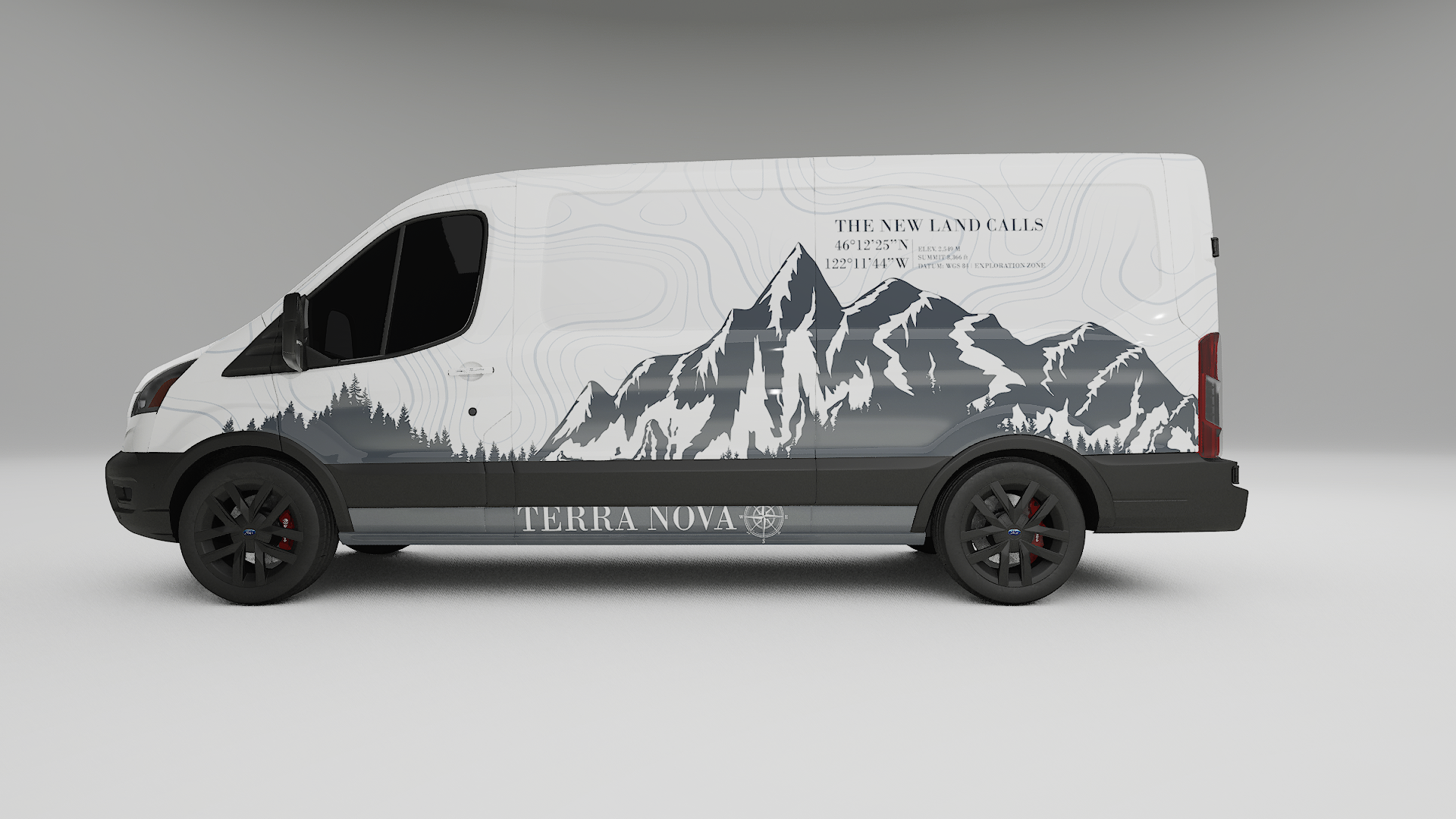 Terra Nova Snow Edition vehicle wrap design