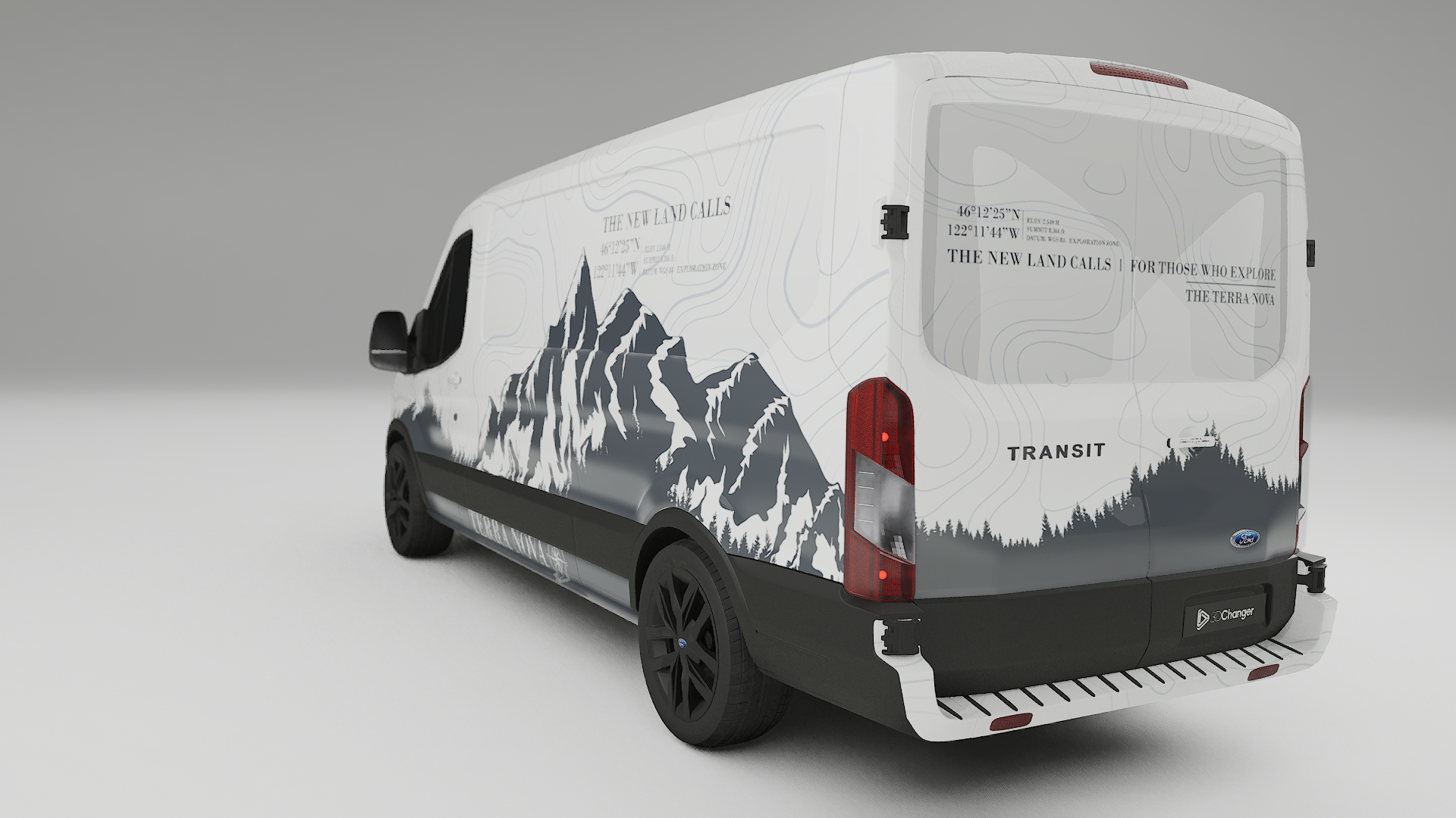 Terra Nova Snow Edition vehicle wrap design